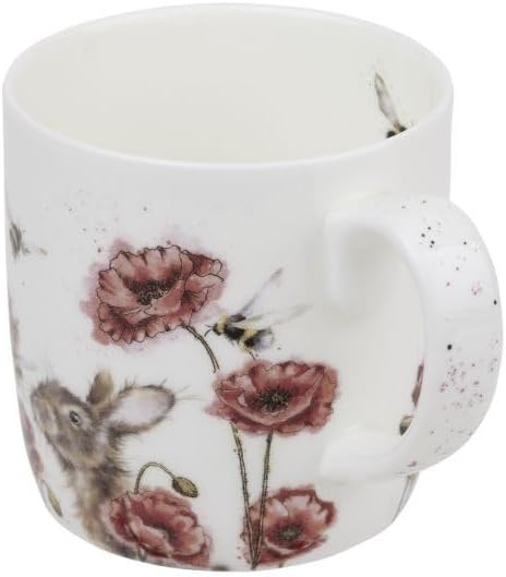 Wrendale Designs Royal Worcester Keramik-Tasse, 0,3 l, Let It Be Hare and Bee