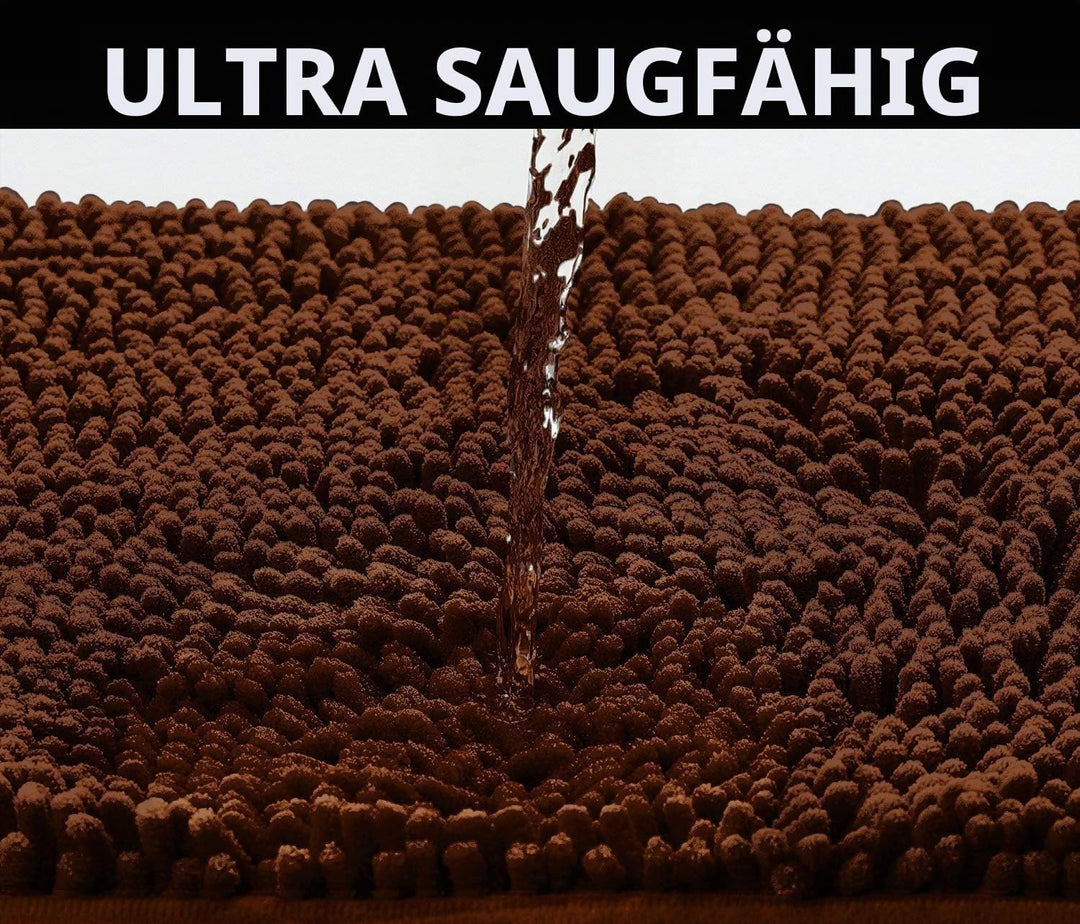 Saugfähige Chenille Fussmatte für den, rutschfeste Badematte, schlammiger Hund, waschbare Matte, sch