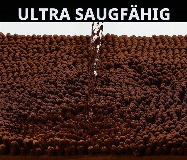 Saugfähige Chenille Fussmatte für den, rutschfeste Badematte, schlammiger Hund, waschbare Matte, sch