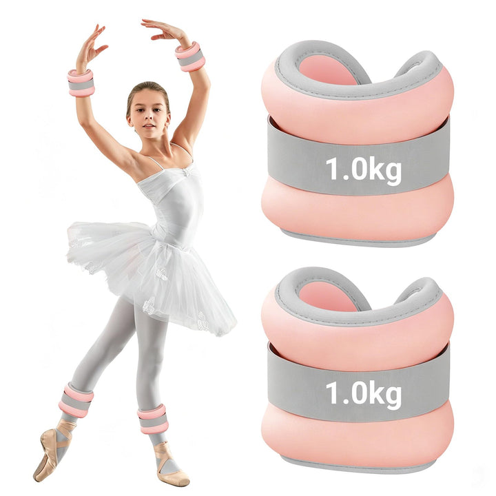 Gewichtsmanschetten Fuss 2 Stück, Gewichte für Beine und Arme für Anfänger und Kinder, Ankle Weights