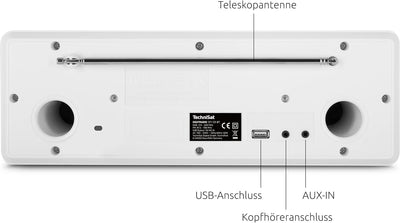 TechniSat DIGITRADIO 371 CD BT - Stereo Digitalradio (DAB+, UKW, CD-Player, Bluetooth, Farbdisplay,