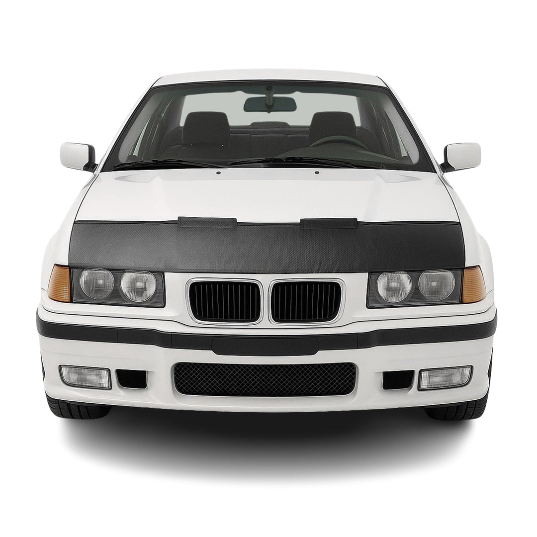 OMAC Haubenbra Steinschlagschutz Bonnet Bra kompatibel mit BMW 3er E36 1990-2000 Carbon Halb Carbon
