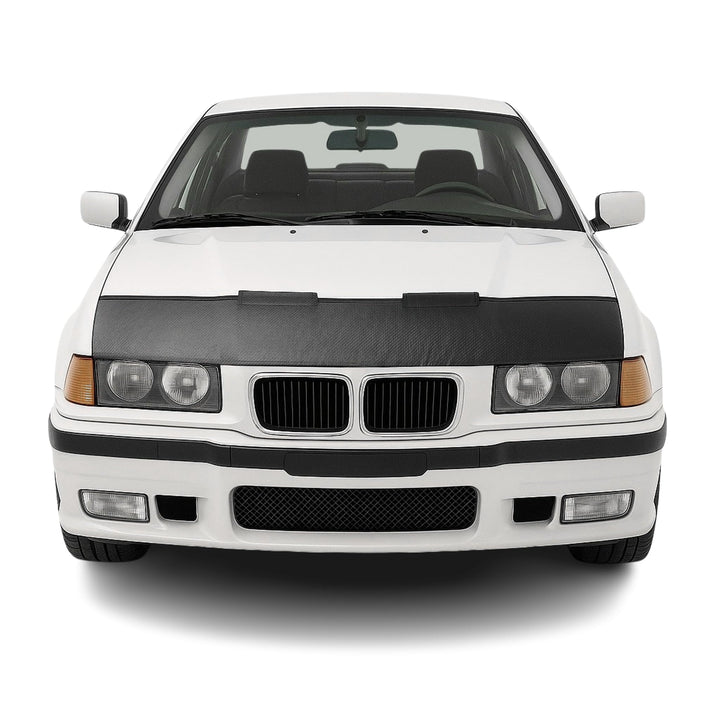 OMAC Haubenbra Steinschlagschutz Bonnet Bra kompatibel mit BMW 3er E36 1990-2000 Carbon Halb Carbon