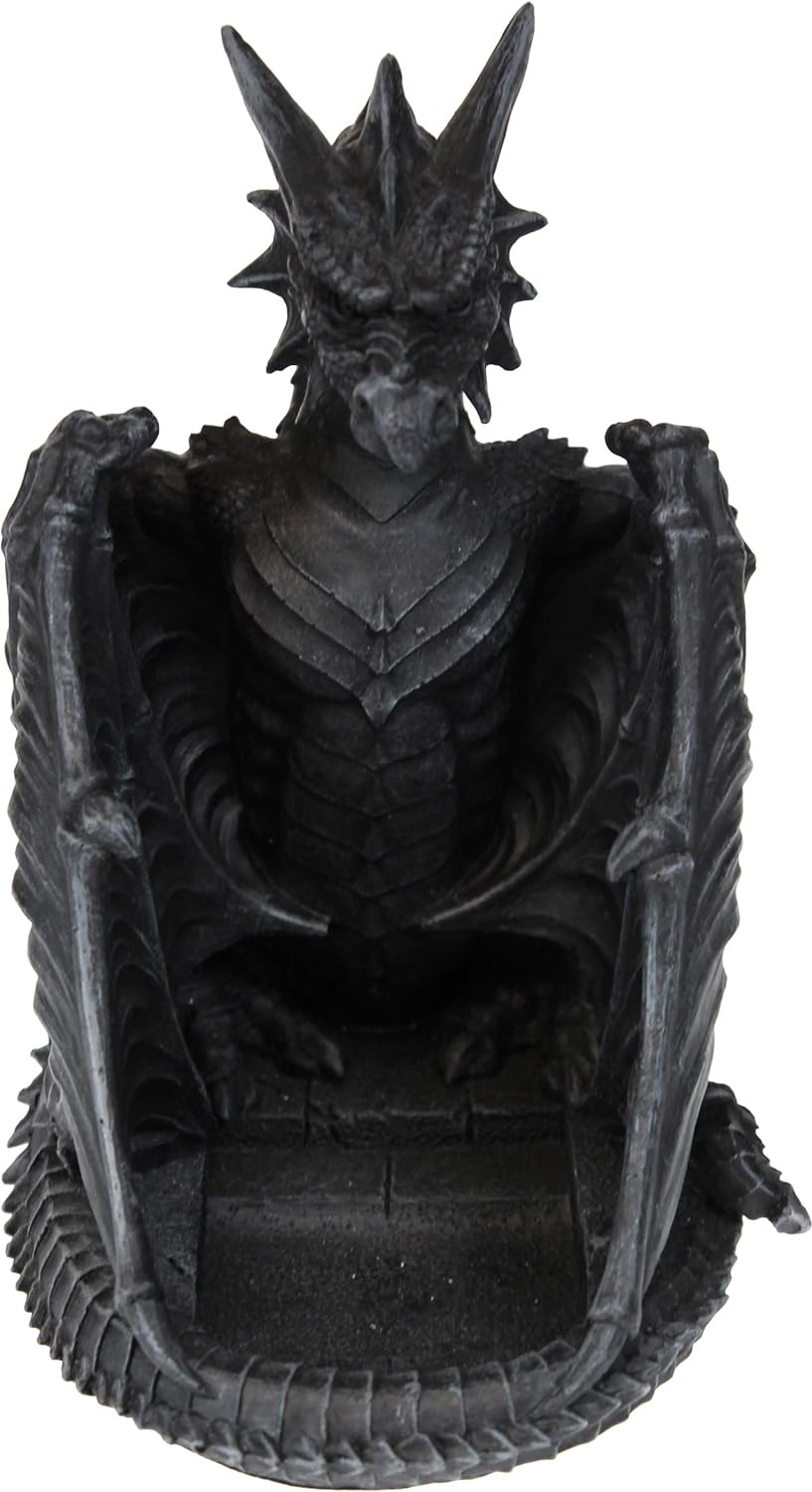 Nemesis Now Dragons Lair Untersetzer-Set, 22 cm, Schwarz