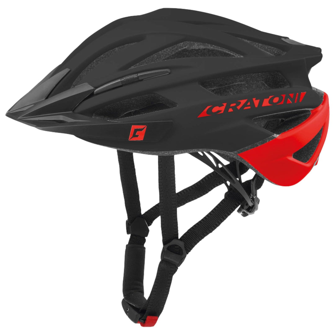 Cratoni MTB Fahrradhelm Agravic schwarz/rot matt XL, XL