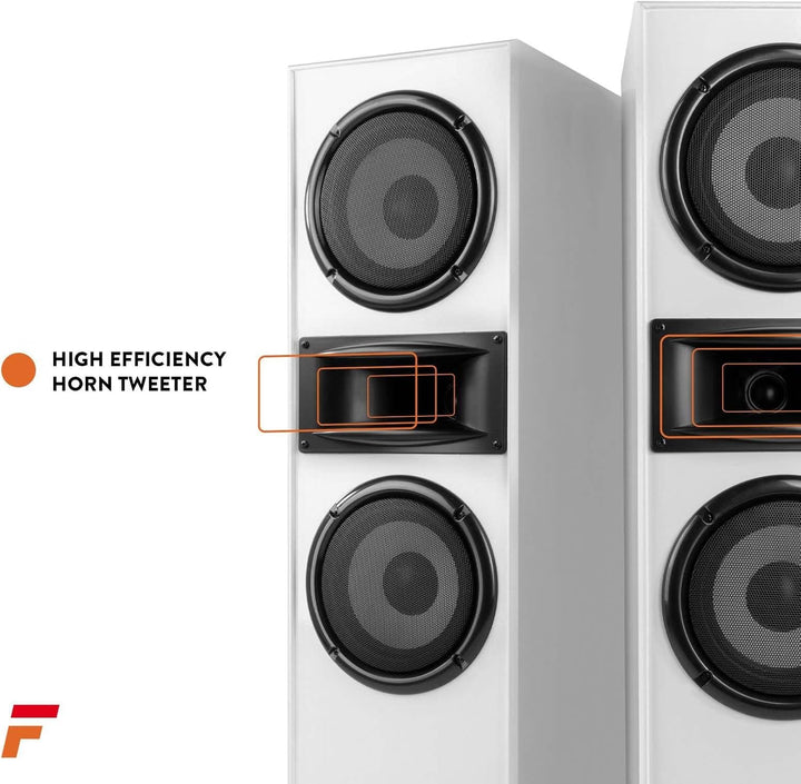 Fenton SHF700W - HiFi Lautsprecher Stereo Set für Ihre Heimkino HiFi Anlage, 400 Watt Standlautsprec