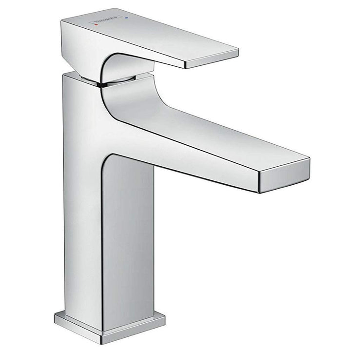 hansgrohe Wasserhahn Metropol (Armatur mit Auslauf Höhe 110 mm und Zugstangen-Ablaufgarnitur) Chrom