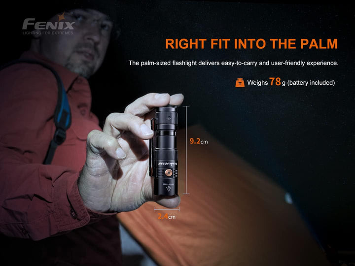 FENIX PD25R Mini-Taschenlampe, wiederaufladbar, 800 Lumen