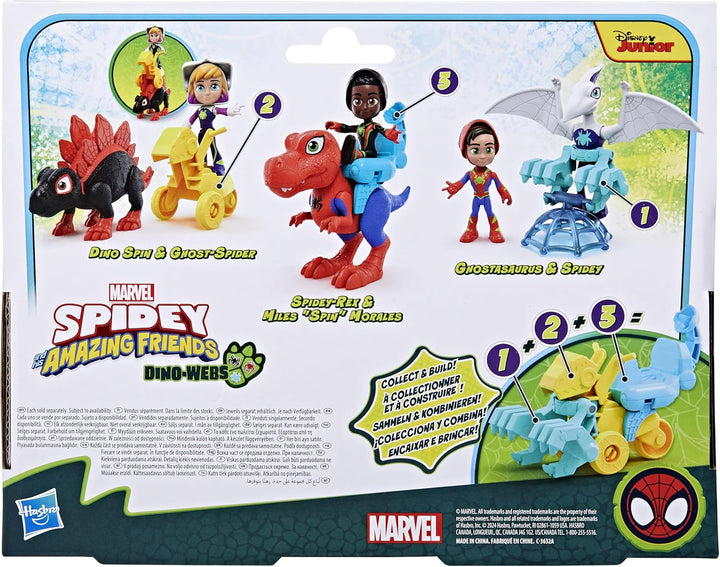 Marvel Spidey und Seine Super-Freunde Dino-Webs Ghostasaurus & Spidey, Spider-Man Action-Figuren Gho