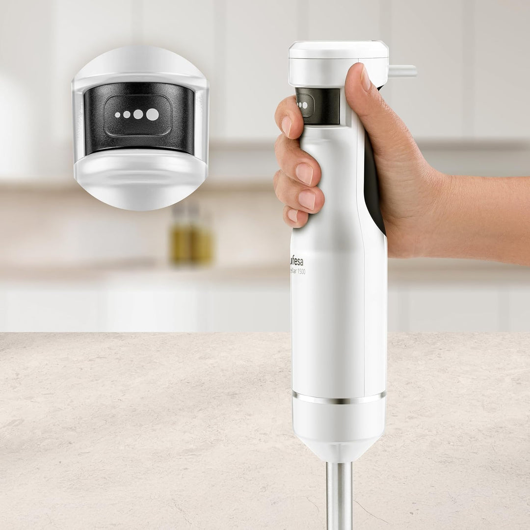 Ufesa Stabmixer Stellar TouchSpeed 1500W, Digitalanzeige, Variable Touch-Geschwindigkeit, 4 Hochleis