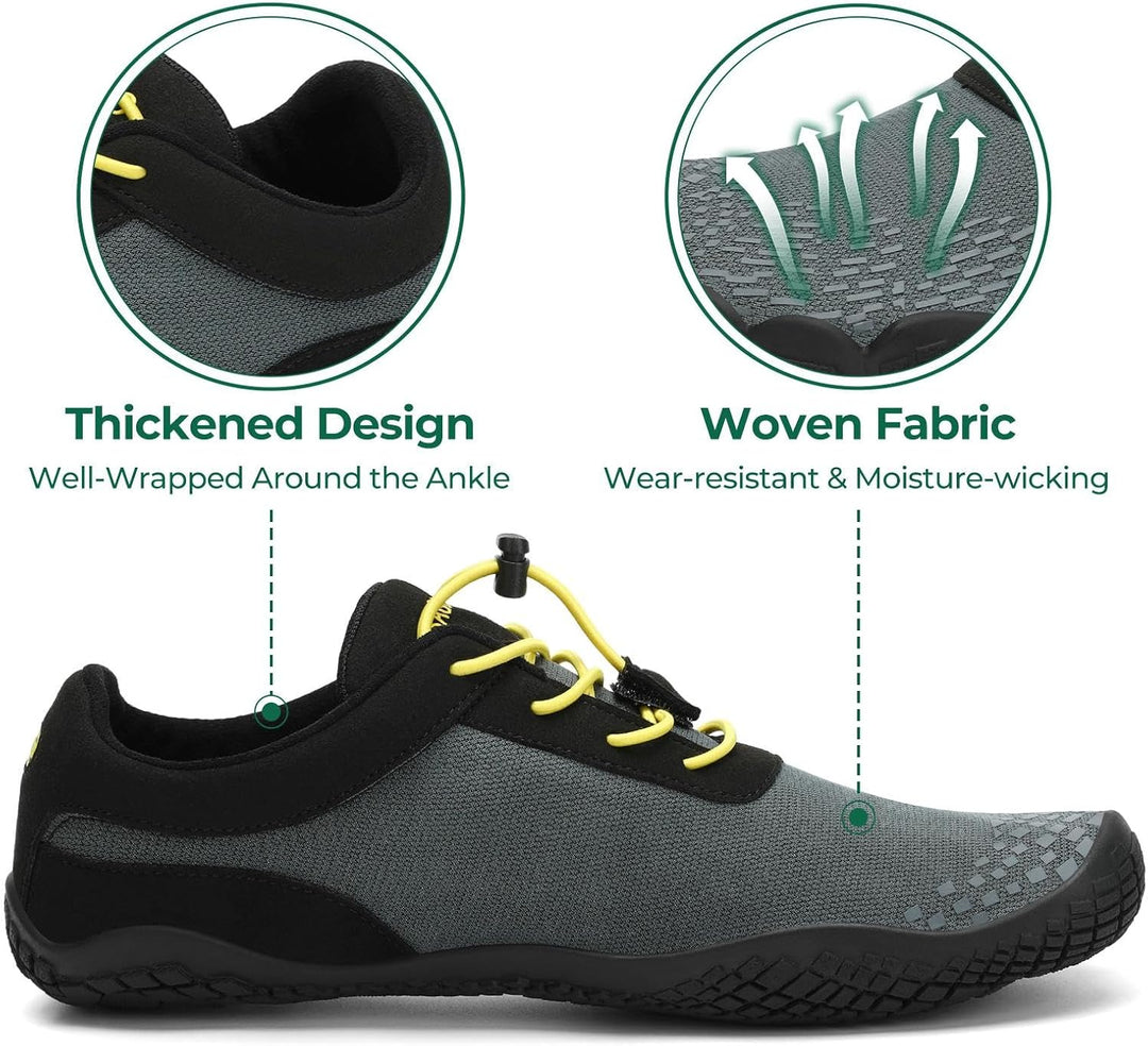 SAGUARO Herren Damen Barfussschuhe - Atmungsaktiv rutschfest Barfussschuhe - mit Breite Zehenbox und