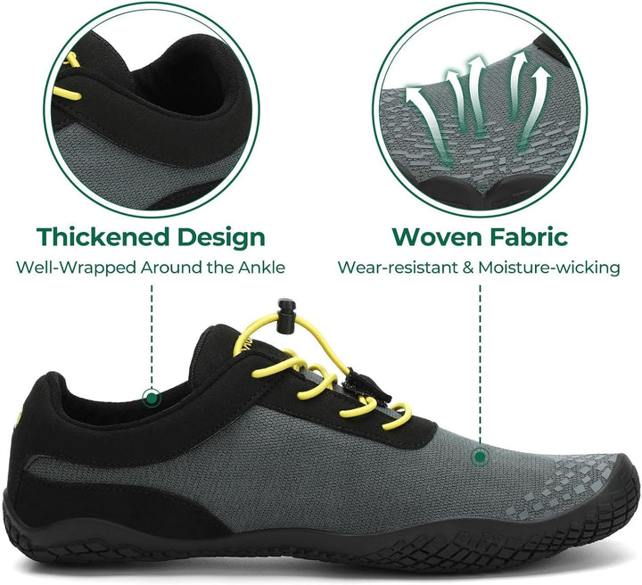 SAGUARO Herren Damen Barfussschuhe - Atmungsaktiv rutschfest Barfussschuhe - mit Breite Zehenbox und