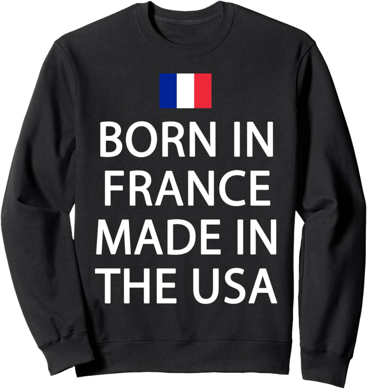 Französische Flagge - Lustiges Paris Frankreich Sweatshirt