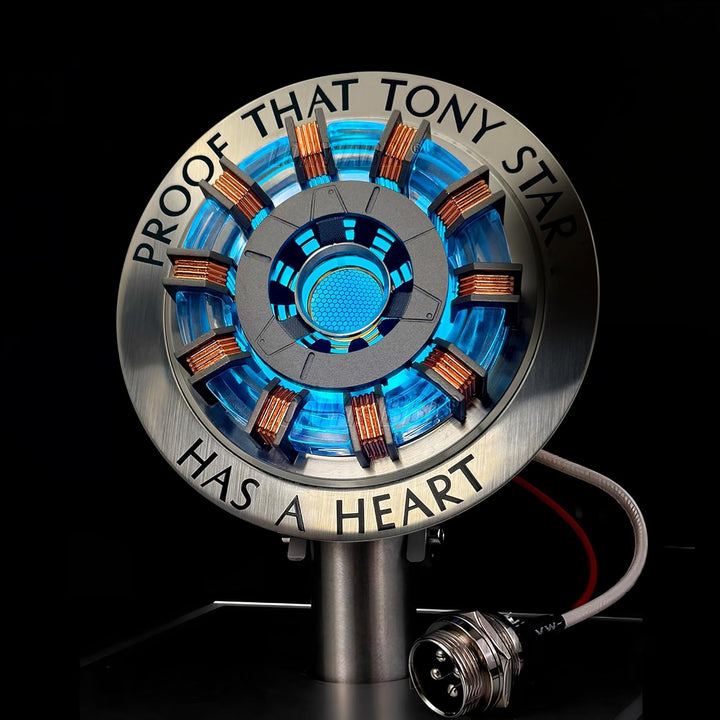 1:1 Iron Man Arc Reactor MK2 DIY USB Finished Product, Vibration Sensor, LED Light, USB Interface, N