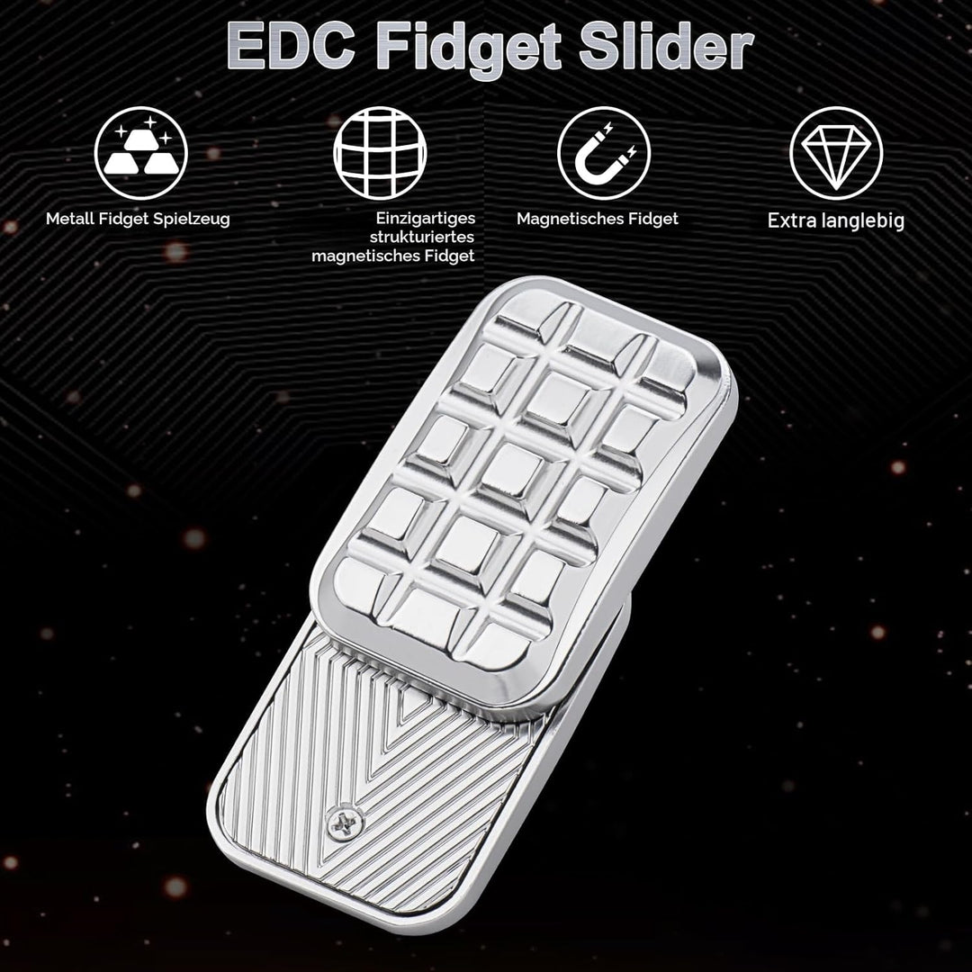OBEST Fidget Slider Spielzeug Erwachsene, Slider Toys, Metall Fidget Slider Adults, EDC Dekompressio