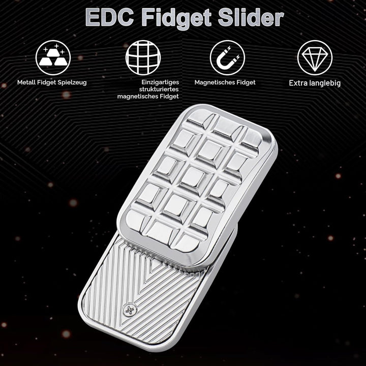 OBEST Fidget Slider Spielzeug Erwachsene, Slider Toys, Metall Fidget Slider Adults, EDC Dekompressio