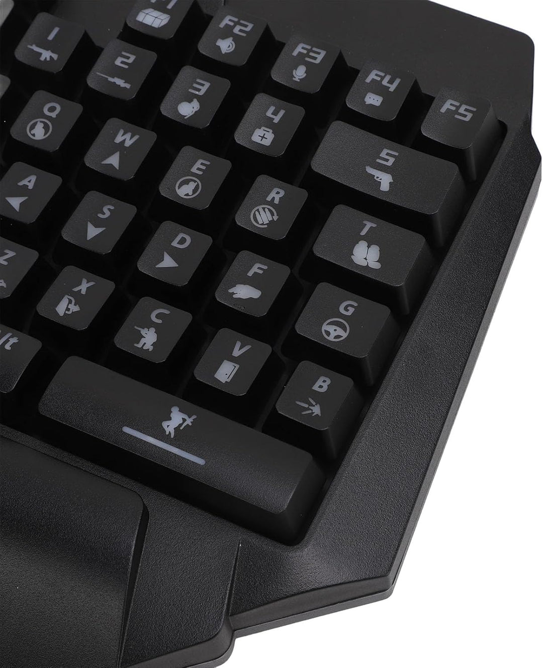 Gaming -Tastatur -Maus -Konverter Combo 4 in 1 Single Hand Mobile Game Keyboard -Maus -Adapter -Tele
