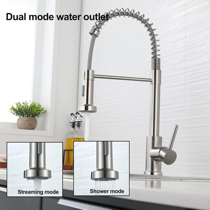 Wasserhahn Küche - Küchenarmatur mit Brause Ausziehbar 360° Schwenkbar Spültischarmatur Küche Mischb