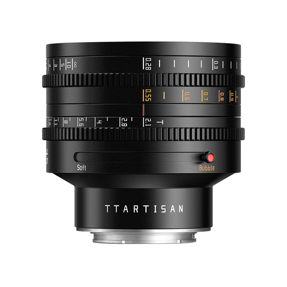 TTArtisan 35 mm CINE T2.1 Dual Bokeh Metallgehäuse Objektiv für Sony E Mount – Schwarz CINE T2.1 Dua