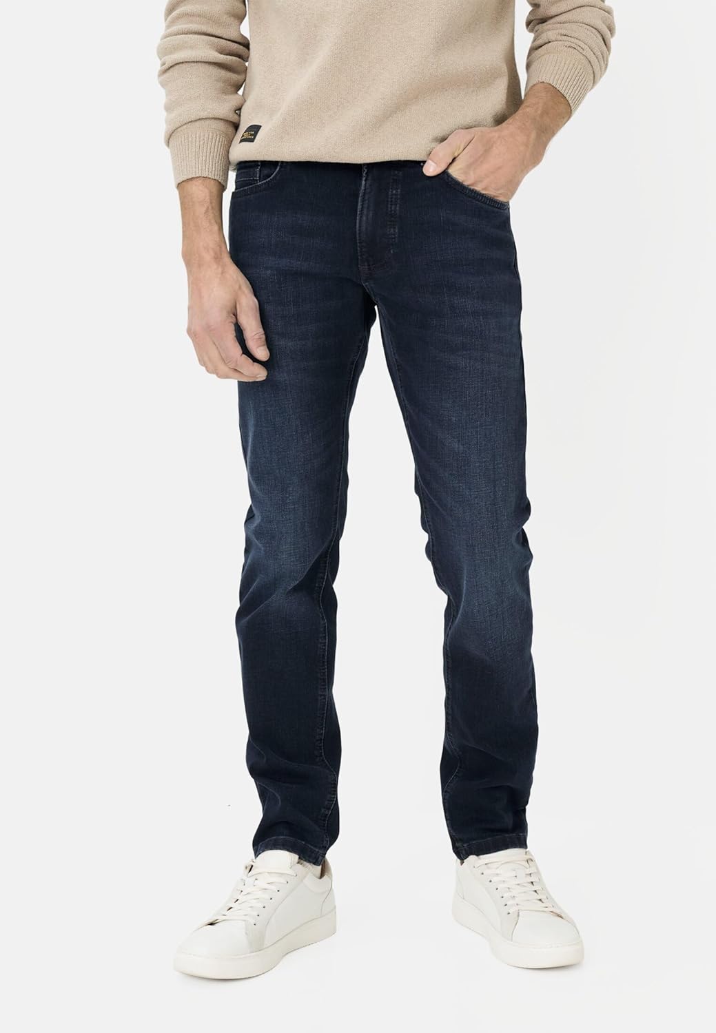 camel active Herren Slim Fit Madison Stretch Jeanshose Hose 29W / 32L Dunkelblau, 29W / 32L Dunkelbl