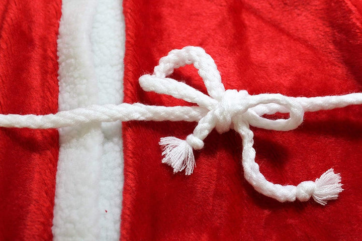 KarnevalsTeufel Nikolausmantel aus Plüsch für Erwachsene, Weihnachten, Weihnachtsmann