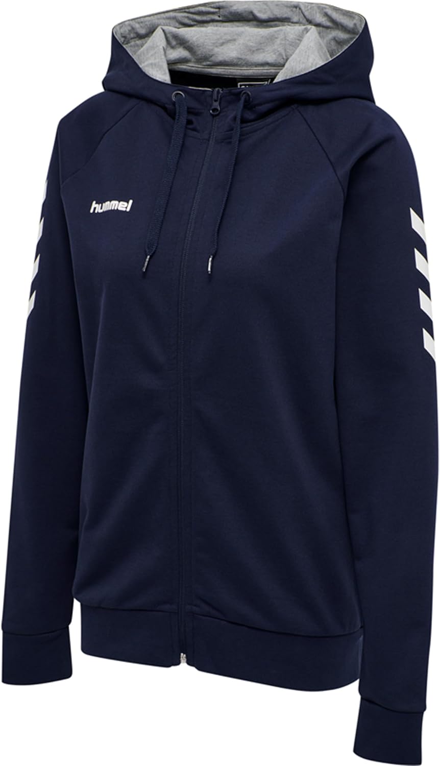 hummel Reissverschluss Kapuzenpullover Hmlgo Damen XS Blau, XS Blau