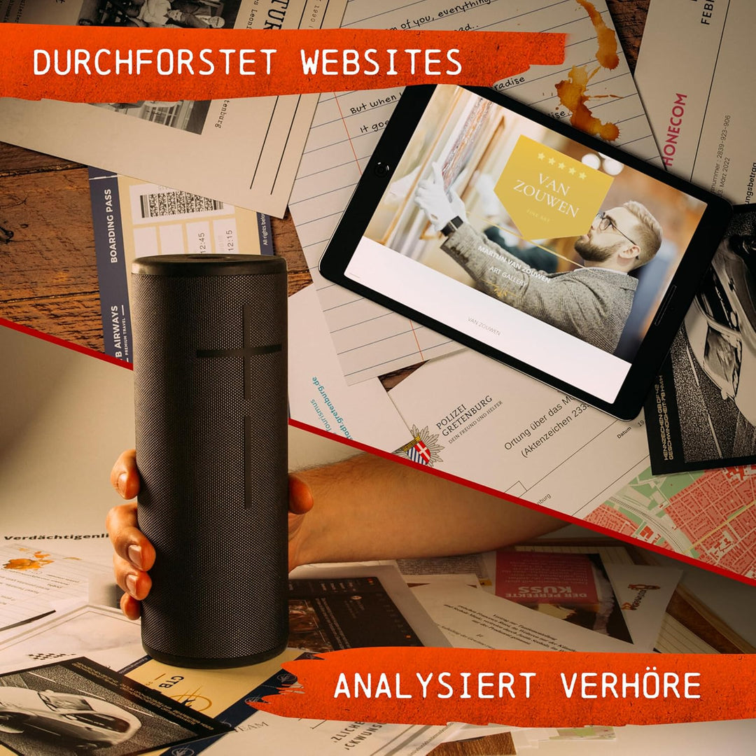 Krimispiel für Erwachsene - Tatort: Kunstfehler I Krimispiele für Zuhause für 1-6 Personen I Mordfal