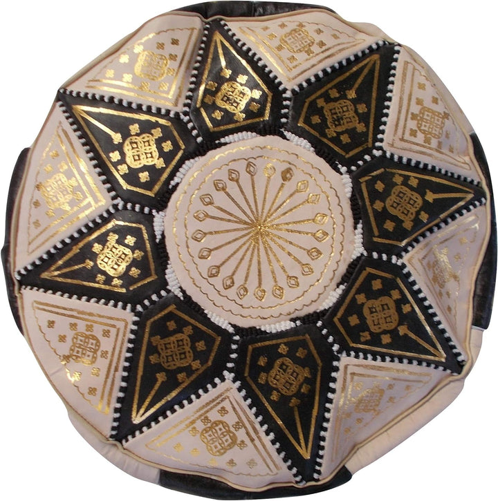 Pouf Puff Sitzsack Puf Marokko aus echtem Leder Arabo Ethnische Fussstütze OTTOMANO Handmade 2209191