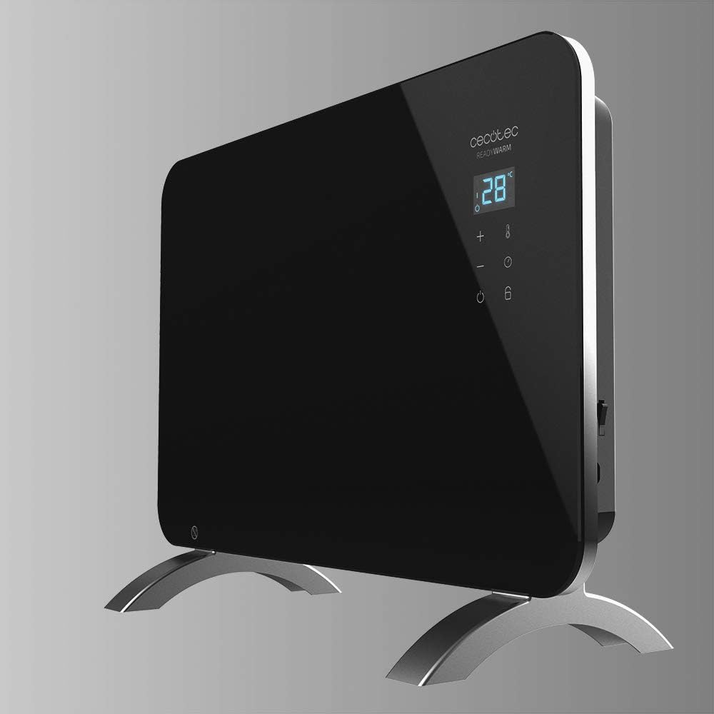 Cecotec Heizkonvektor mit Glasplatte Ready Warm 6670 Crystal Connection. 1000W, WiFi-Steuerung, eins