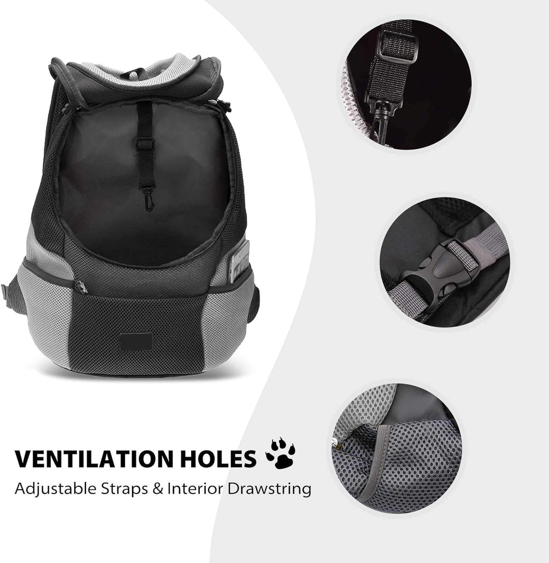 Pet Dog Carrier Backpack,Hunderucksack,Puppy Dog Travel Carrier Front Pack for Small Medium Dogs Cat