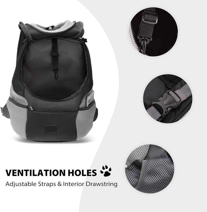 Pet Dog Carrier Backpack,Hunderucksack,Puppy Dog Travel Carrier Front Pack for Small Medium Dogs Cat