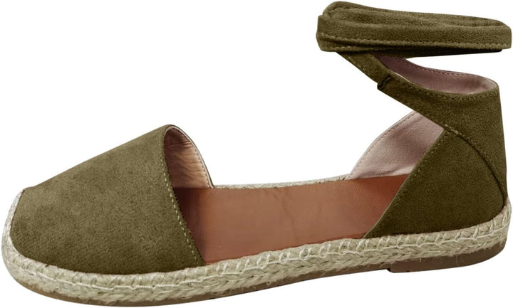 Sandalen Damen Sommer Leder Keilsandalen Absatz Espandrillos Frauen Schuhe Sommermode Freizeitschuhe