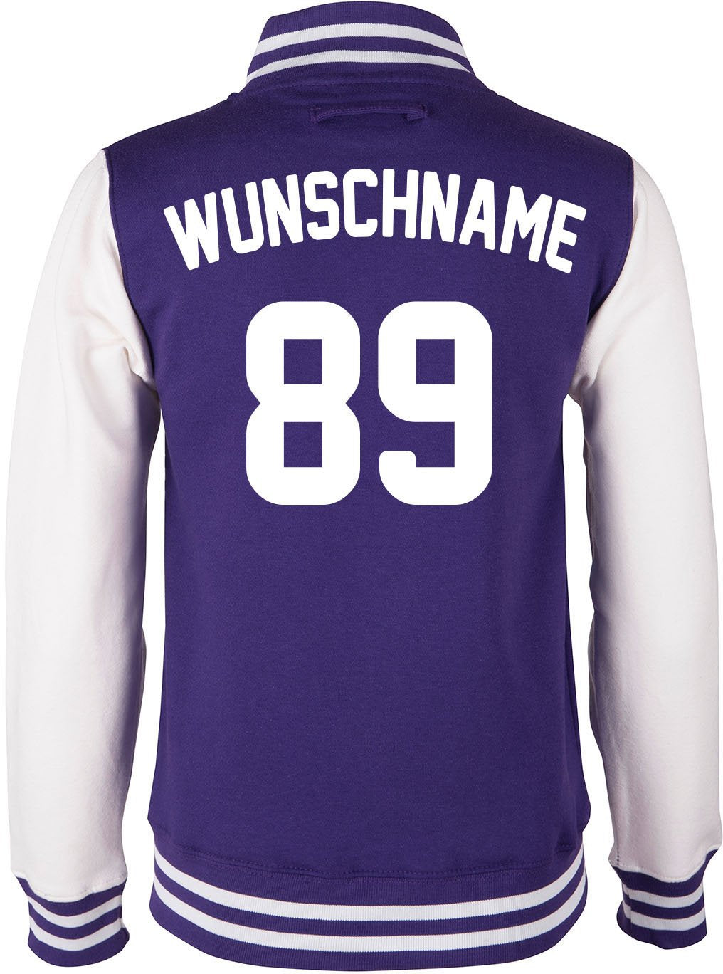EZYshirt® Damen Herren Kinder College Jacke Athletic mit Wunschnamen und Wunschnummer | Baseball Jac
