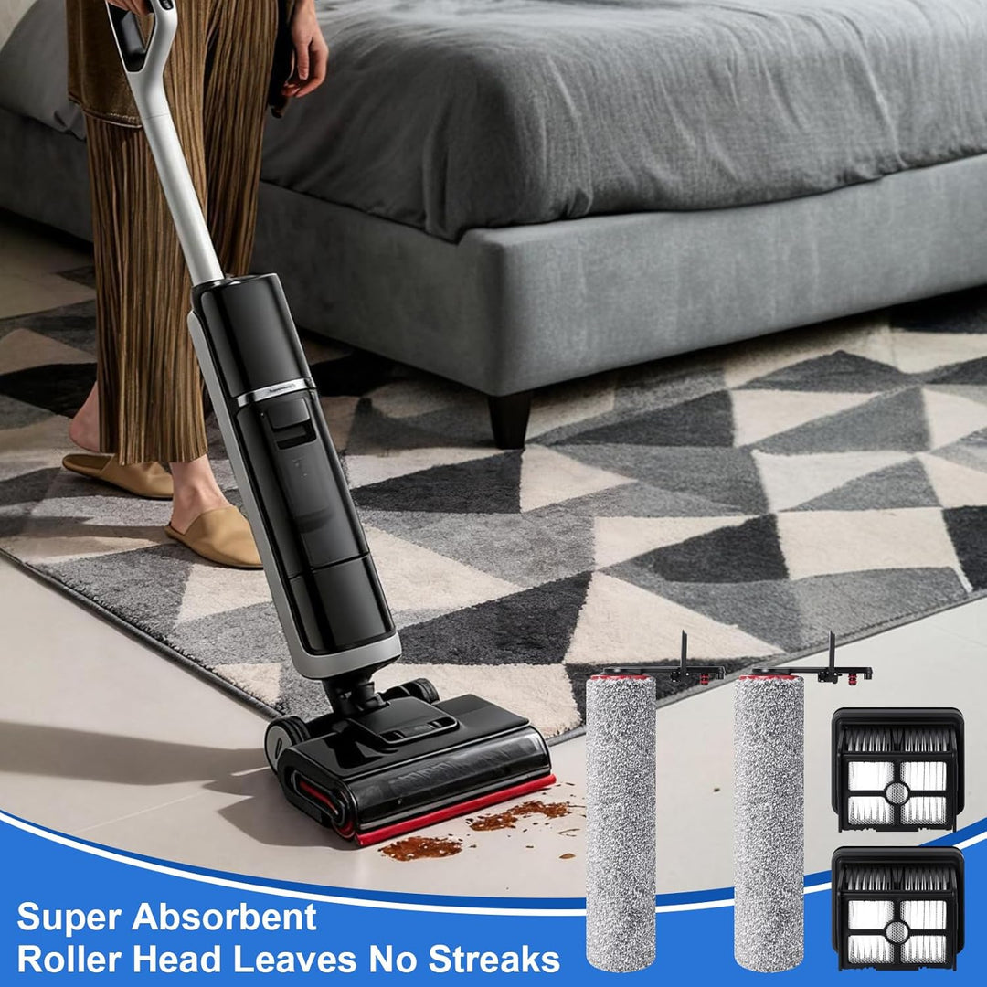 Ersatzbürstenrolle und HEPA-Filter Zubehör für Dreame H15 Pro Heat Nass- und Trockensauger, 2 Bürste