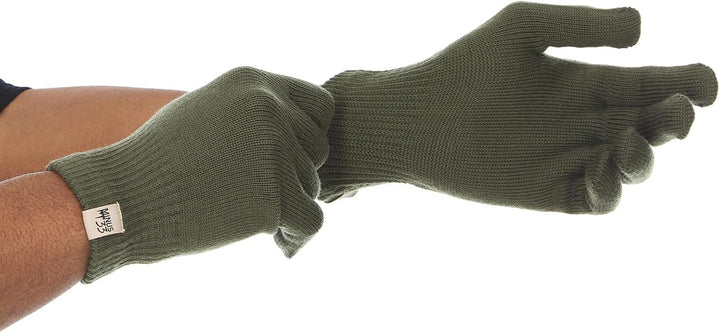 Minus33 Merino Wool Handschuheinlage schwarz M Braunoliv, M Olivgrün