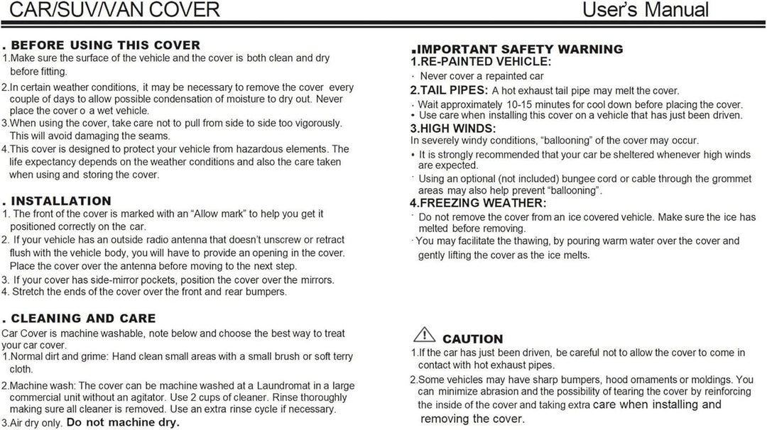 X AUTOHAUX SUV Auto Fahrerhaus Abdeckung Vorne Tür für Jeep Wrangler 4 Tür 210D Oxford Schwarz, Schw