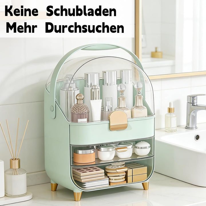 2 StüCk Make Up Organizer & Drehbar Pinselhalter, GrossE KapazitäT ParfüM Organizer, Kosmetik Organi