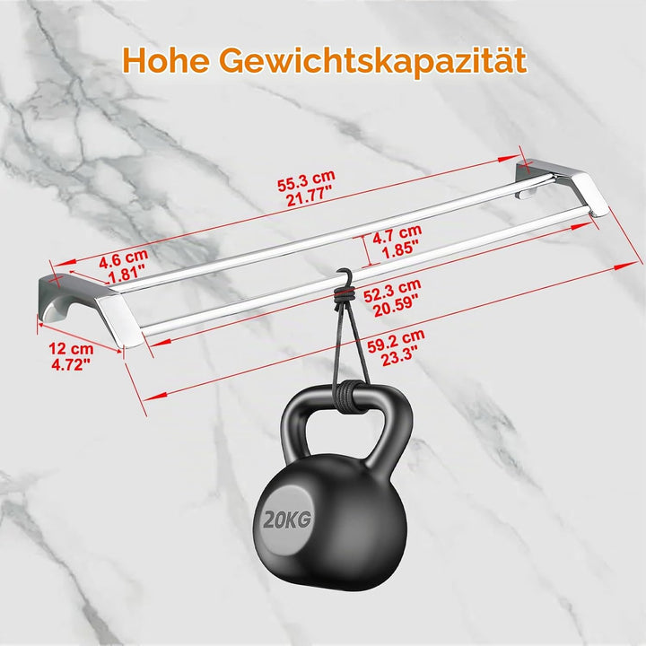 Doppel Badetuchhalter 60cm Handtuchhalter Handtuchstange Bad Edelstahl Handtuchhalter Handtuchstange