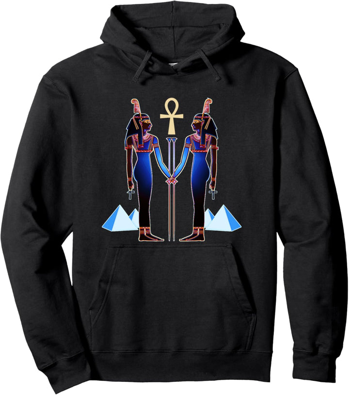 Alte ägyptische kemetische Göttin Maat Ma'at Pullover Hoodie