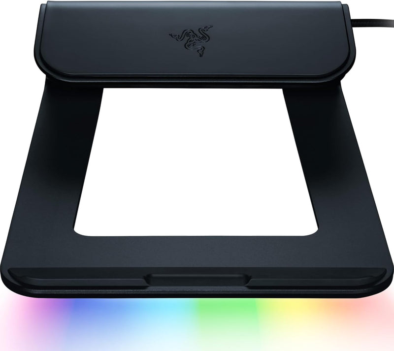 Razer Laptop Stand Chroma V2 - Ergonomischer Laptop-Ständer inklusive 4-fach-USB-C-Hub (3-Port USB 3