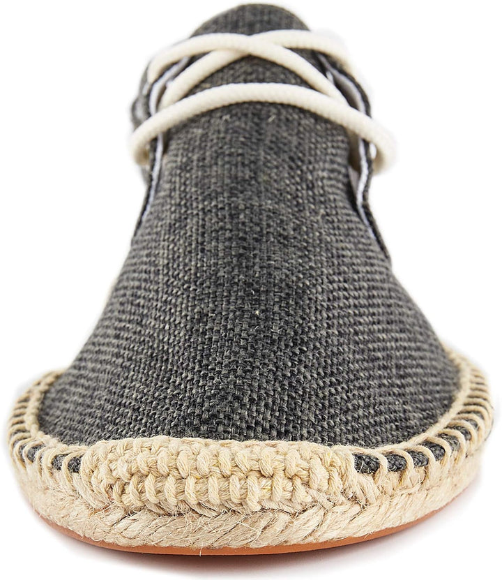 Alexis Leroy Lace Up Herren Espadrilles 41 EU Pures Schwarz, 41 EU Pures Schwarz