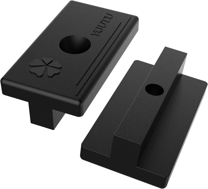 YOUTU® 100 Stück WPC Clips, Versteckte Befestigung mit T-Clip mit Schrauben, versteckte Befestigung