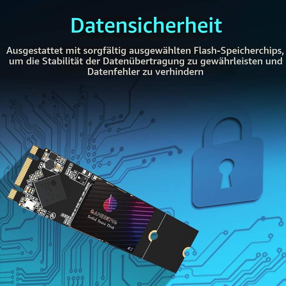 GamerKing SSD M.2 2280 256GB Ngff internes Solid State Drive 1TB 512gb 128gb 64gb für Desktop-Laptop