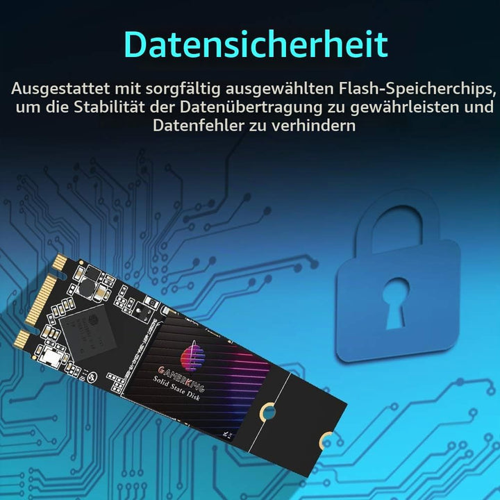 GamerKing SSD M.2 2280 256GB Ngff internes Solid State Drive 1TB 512gb 128gb 64gb für Desktop-Laptop