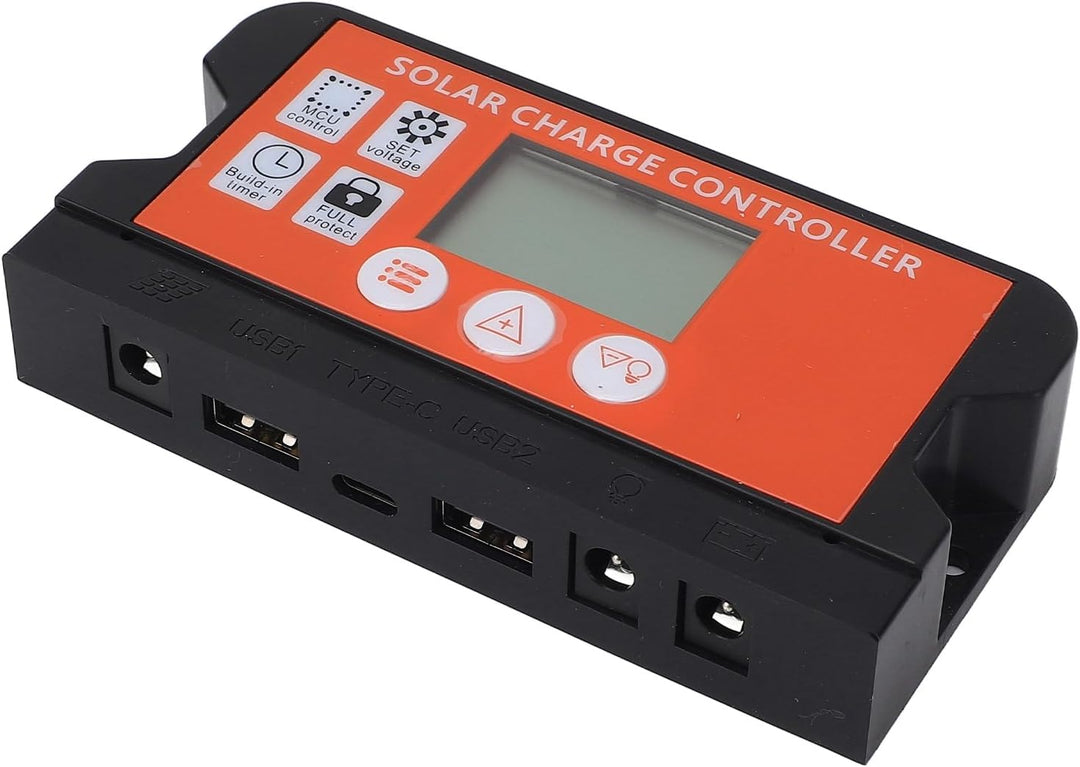 Fockety 600W Solarmodul-Kit, monokristallines Silizium 12V 24V 100A Laderegler mit Verlängerungskabe