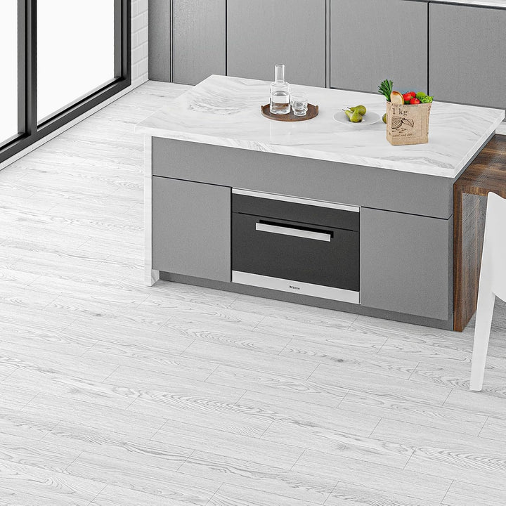 Oxdigi PVC Bodenbelag Selbstklebende 3 m², Holzoptik Vinylboden Bodenfliesen für Eingangstür, Wohnzi