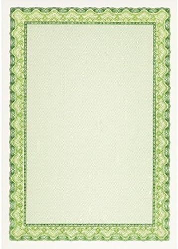 APLI dsd1054 70 REDU Zertifikat DIN A4 Papier Tintenstrahldrucker, 115 g, Coquille grün Smaragd