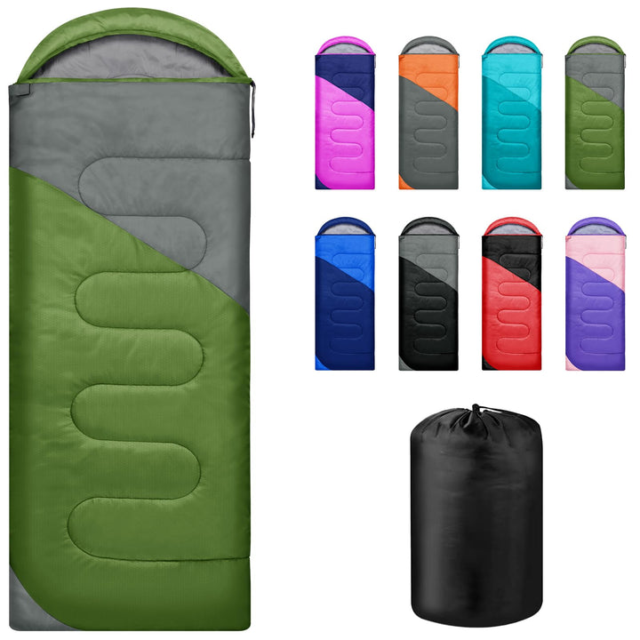 Schlafsack 3-4 Jahreszeiten,Schlafsack Outdoor für Erwachsene und Kinder,Schlafsäcke für Tragbare Re