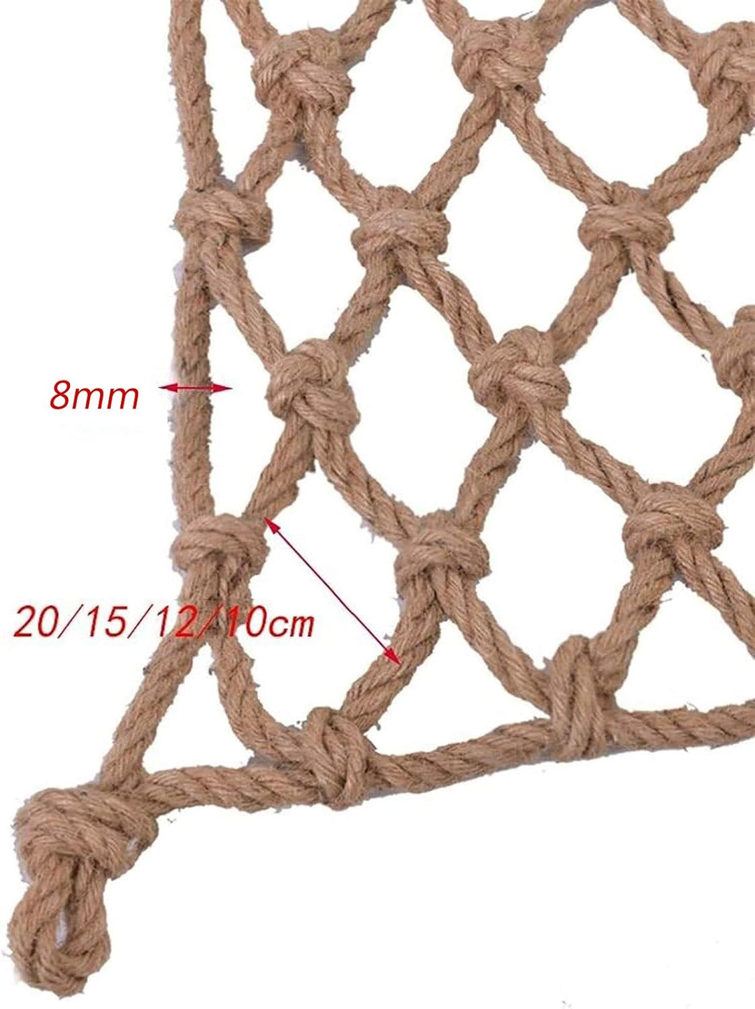 YANGUANG Stasy Kinder Im Freien Kletternetz, Hängende Brücke Dekoratives Hanfseil Netz, Spielplatz K