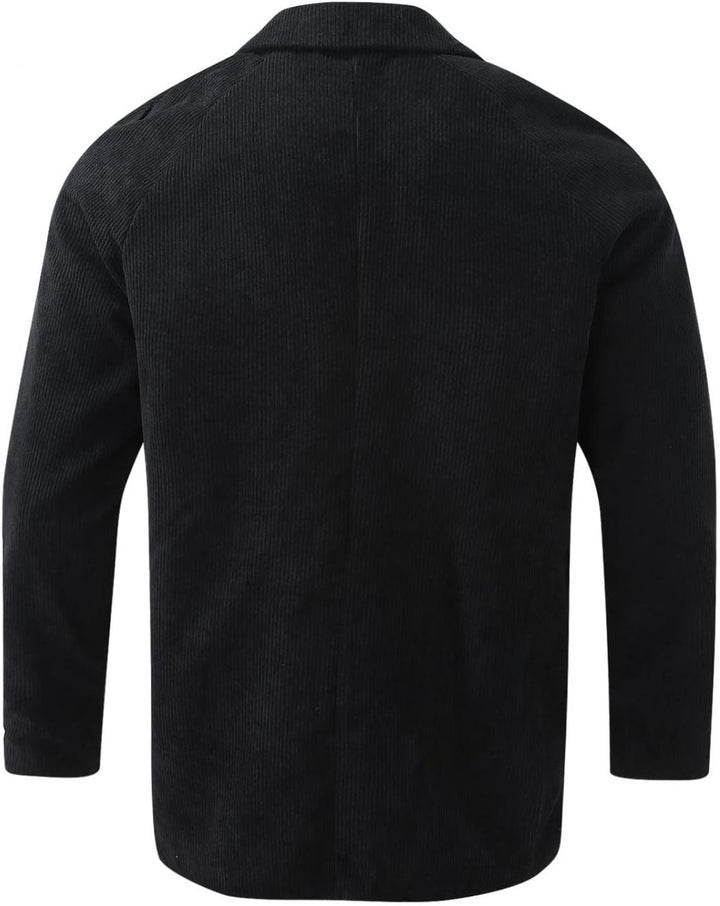 Cordjacke Herren Cord Jacke Revers Strickjacke Winter Übergangsjacke Langarm Warme Winterjacke Casua